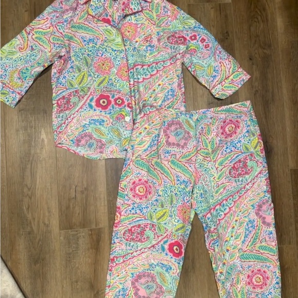 Ralph Lauren Multicolor Paisley Pajama Set - Picture 2 of 6